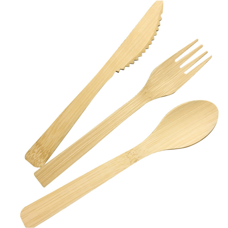 Bamboo Cutlery Factory - OEM Biodegradable Knife Spoon Set
