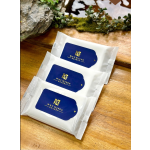 湿巾厂家-定制logo5片装烫金银