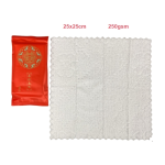湿毛巾工厂-热销25x25cm加厚定制logo包装