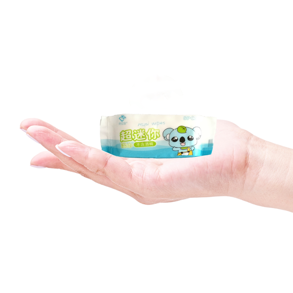 Baby Wipes Factory - Free Sample Low MOQ Mini Pack Wet Wipes Customized Handbag Disposable Baby Wipes