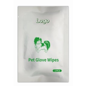 Pet Cleaning Glove Factory - Factory Supply Pet Cleaning Glove Wipes Eco-friendly Cat Dog Cleaning Wipes OEM