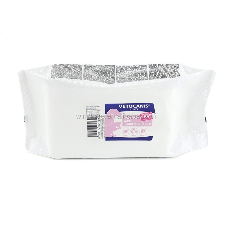 Pet Wipes Manufacturer - Disposable custom logo Dog Cat Paw Ear Eye Tooth Clean Grooming pet Wet Wipes