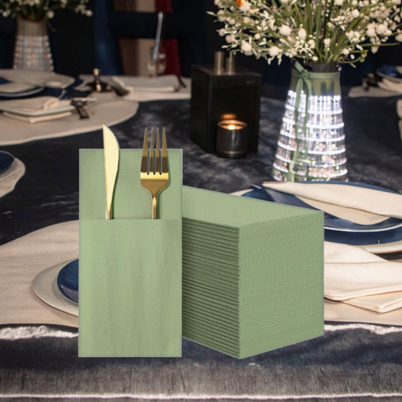 Paper Napkins Manufacturer - Wholesale 1-Ply Embossed Soft Paper Napkins in Multiple Colors High Absorbency Lunch