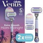 Women's Razor Factory - Venus Miami Midnight 5 Blade Stainless