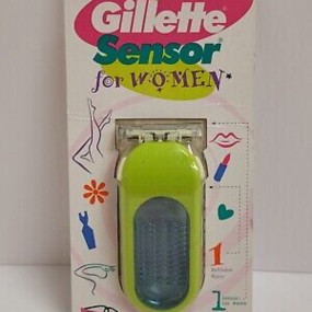 Women's Razor Manufacturer - Vintage 1997 Gillette Sensor Rechargeable