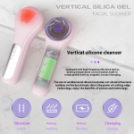 Facial Massage Brush Factory - Waterproof Silicone Ultrasonic Facial Massage Brush Electric Hot Compress Face Wash Instrument