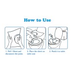 Toilet Seat Factory - Biodegradable Disposable Toilet Seat Overlay 50pcs Portable Flushable Paper for Travel Hotel Home