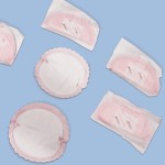 Breast Pads Manufacturer - Np130C Pink Water Cube Pattern Breast Pads Hot Air Non-Woven Reusable Disposable Maternity