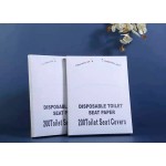 Toilet Seat Factory - Biodegradable Disposable Toilet Seat Overlay 50pcs Portable Flushable Paper for Travel Hotel Home