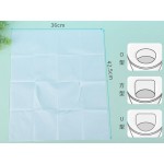Toilet Seat Factory - Biodegradable Disposable Toilet Seat Overlay 50pcs Portable Flushable Paper for Travel Hotel Home