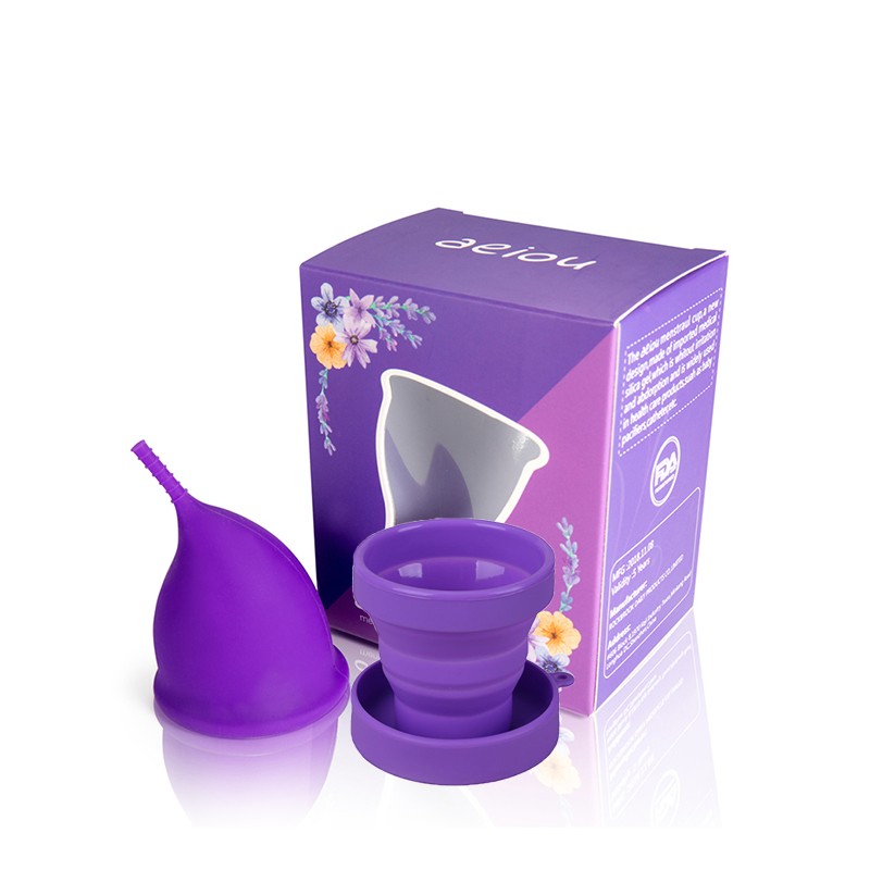 Menstrual Cup Factory - 2 in 1 100% Medical Silicone Menstrual Cups