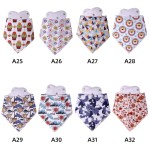 Baby Bibs Manufacturer - Reusable Soft Printed Muslin Baby Bibs Low Price Cotton Bandana Proof Washable Colors
