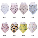 Baby Bibs Manufacturer - Reusable Soft Printed Muslin Baby Bibs Low Price Cotton Bandana Proof Washable Colors