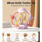 Baby Teether Supplier - New Arrival 100% Food Grade Silicone Teether Molar Toys Soft Musical Shake Rattle