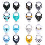 Baby Bibs Manufacturer - Reusable Soft Printed Muslin Baby Bibs Low Price Cotton Bandana Proof Washable Colors
