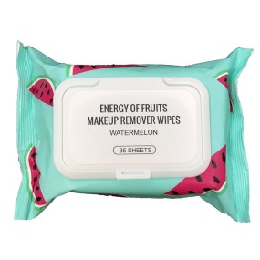 Makeup Remover Wipes Supplier - US Poland Hot Sale 35 Sheets Fruit Scent Face Make up Remover Wet Wipes for Adult Women