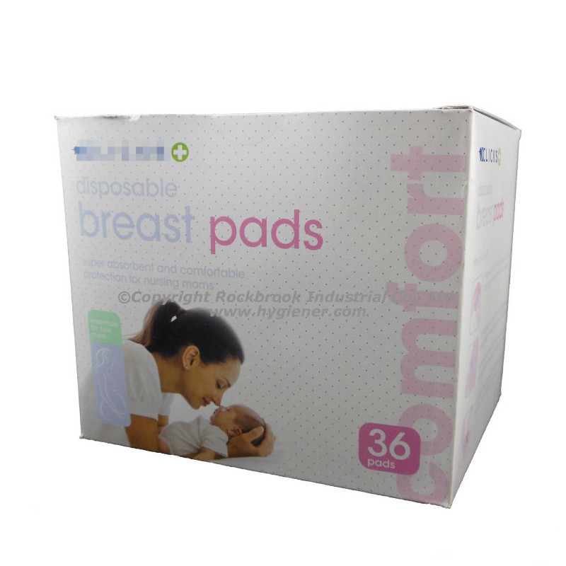 Nursing Pads Supplier - GNP408 Oem Ultra Soft White Disposable Cotton Breast Feeding Pads 3D Contoured Nursing Pads