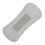 Sanitary Pads Factory - PL1614X Korea Hot Selling 160mm Ultra Thin Black Thong Herbal Mint Panty Liners Sanitary Pads