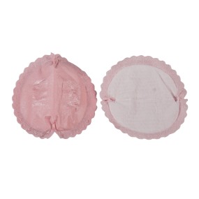 Breast Pads Manufacturer - Np130C Pink Water Cube Pattern Breast Pads Hot Air Non-Woven Reusable Disposable Maternity