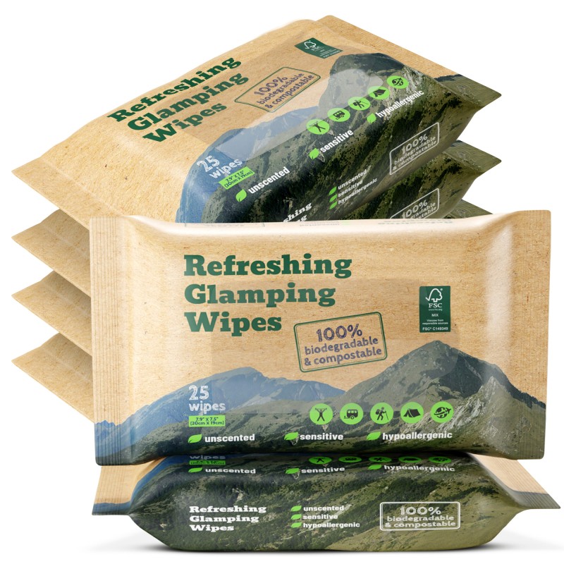 Camping Wet Wipes Factory - Travel Biodegradable Face Body