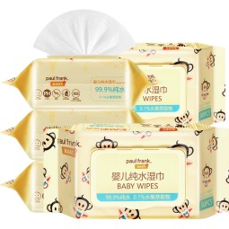 婴儿清洁湿巾工厂-80片竹纤维保湿手口