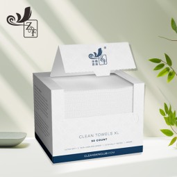 Paper Box Towels Supplier - Factory Custom Square Paper Box Biodegradable Organic Sanitary Makeup Disposable Face Towels