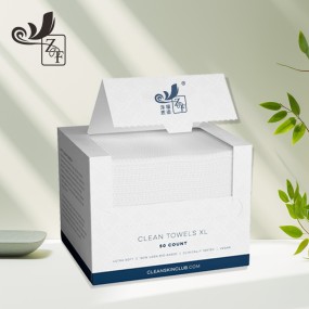 Paper Box Towels Supplier - Factory Custom Square Paper Box Biodegradable Organic Sanitary Makeup Disposable Face Towels