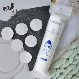 Cotton Pads Supplier - Customization Logo Rough Cotton Pads Disposable Cotton Makeup Remover Pads for Professional Use