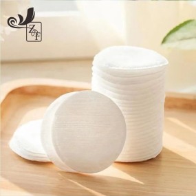 Cotton Pads Factory - OEM&ODM Disposable Cotton Facial Make up Remover Pads Cleaning Skin Care Organic Cosmetic Round
