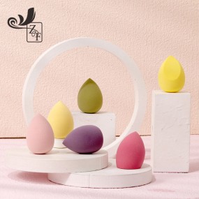 化妆海绵供应商-粉底液散粉涂抹美容海绵套装可定制代工