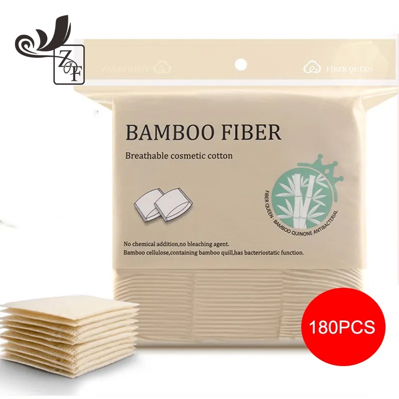 Bamboo Pads Manufacturer - Biodegradable Disposable Bamboo Yellow Cosmetic Cotton Pads for Cleansing Bulk Order