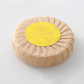 Hotel Soap Manufacturer - Customizable Hotel Disposable 15g-25g Solid Mineral Soap Small Round Kraft Paper Can