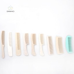 发梳供应商-高品质环保可生物降解麦秆发梳女性用小号塑料
