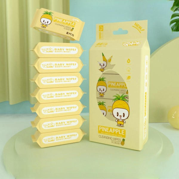 婴儿湿巾供应商-适用敏感肌迷你有机婴儿清洁湿巾定制尺寸包装