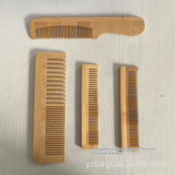 竹梳厂家-环保一次性通用竹梳家用酒店日用经典