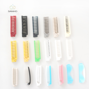 Hair Comb Supplier - Professional Supplier Foldable Hair Comb Small Size Plastic Massage Hair Brush for Travel
