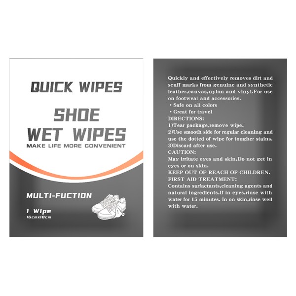 Shoe Cleaning Wipes Supplier - Shoes Wipes Efficient Clean for Outdoor Shoes Slippers Moccasins Support Customization