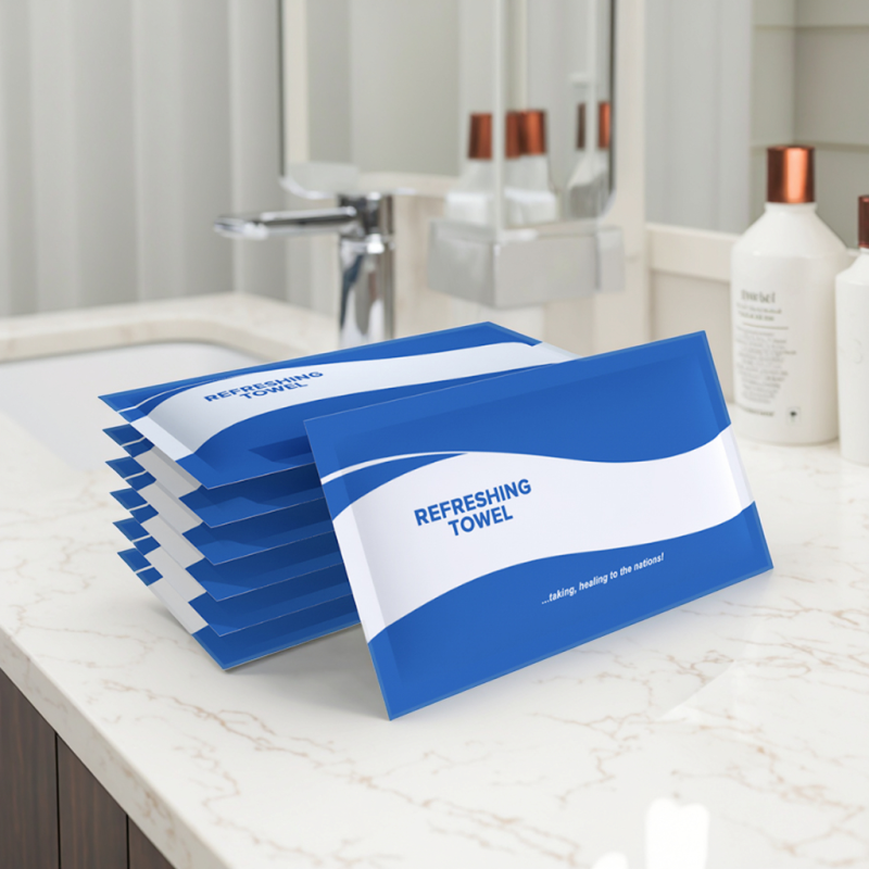 Cotton Towel Factory - Customized Single Packed Printed Hand Face Towels 100% Cotton Material Custom Scented