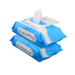 湿纸巾供应商-独立清洁卫生厕所一次性航空湿式湿纸巾纸巾