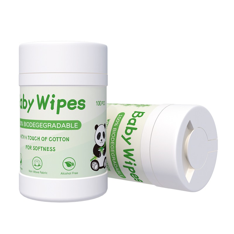 Baby Wipes Manufacturer - OEM ODM Barrel Paper Packaging Antibacterial Sensitive 100% Bamboo Baby Wet Wipes