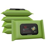 Face Cleaning Wipes Supplier - Private Label Lingettes De Maquillantes Wipes Face Cleaning Wipes with Plastic Cover