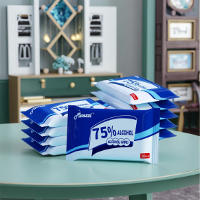 Alcohol Wipes Manufacturer - RTS 10 Bags 75% Disinfectant