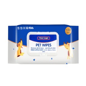 Pet Cleaning Wipes Manufacturer - Biokleen Custom Free Sample Pet Cleaning Wipes Multi-purpose Cleaning Nonwoven Pet