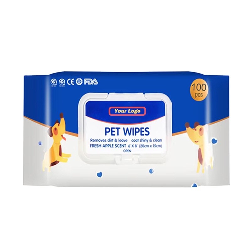 Pet Cleaning Wipes Manufacturer - Biokleen Custom Free Sample Pet Cleaning Wipes Multi-purpose Cleaning Nonwoven Pet