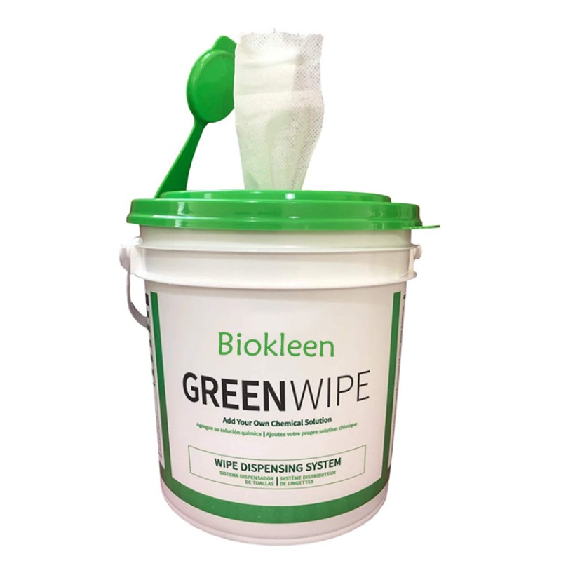 Industrial Wipes Manufacturer - Biokleen Best Selling Healthcare Strong Industrial Dry Wipes with No-Splash Bucket