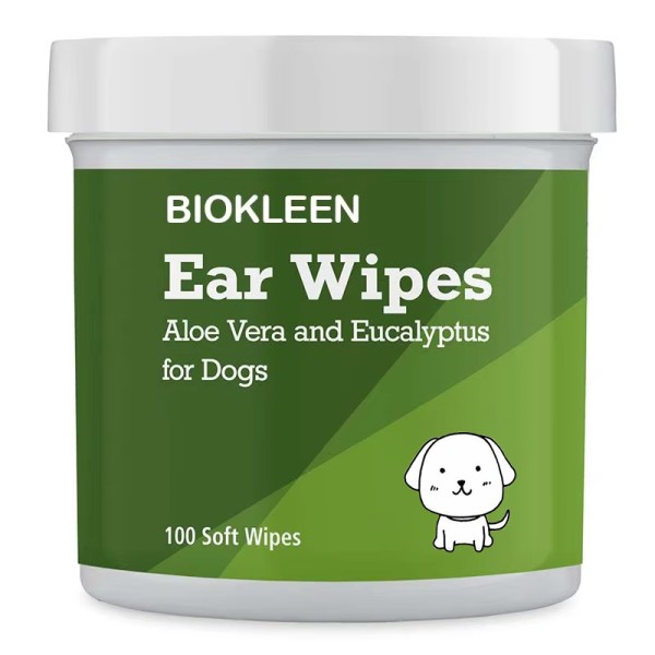 宠物湿巾厂家-Biokleen定制100片特制芦荟桉树狗泪痕眼耳清洁健康护理