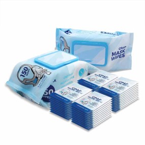 Jumbo Pack Mask Wipes Manufacturer - Biokleen OEM Free Sample 150 Count Jumbo Pack Mask Wipes for CPAP Machine for