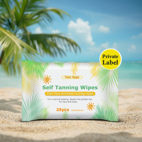 Self-tanning Wipes Manufacturer - Biokleen OEM Skin Deep Self-tanning Face Wipes Tan Towel Self Tan Towelette Self Tan