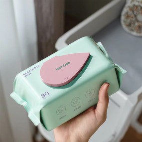 Baby Wipes Factory - Biokleen China Factory 80pcs Baby Face Wipes Newborn Water Wipes Water Based Baby Wipes