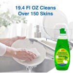 Dish Wash Soap Manufacturer - Biokleen Custom OEM USDA Dish Wash Soap Liquid 573ML Apple Scent Dishwashing Liquid